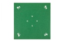 TAPIS DE BRIDGE 78 x78 FEUTRINE VERTE