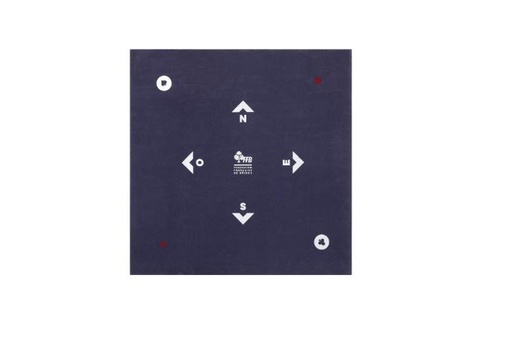 [KIT-MS011] 5 TAPIS SCOLAIRE 60x60 SUEDINE BLEUE
